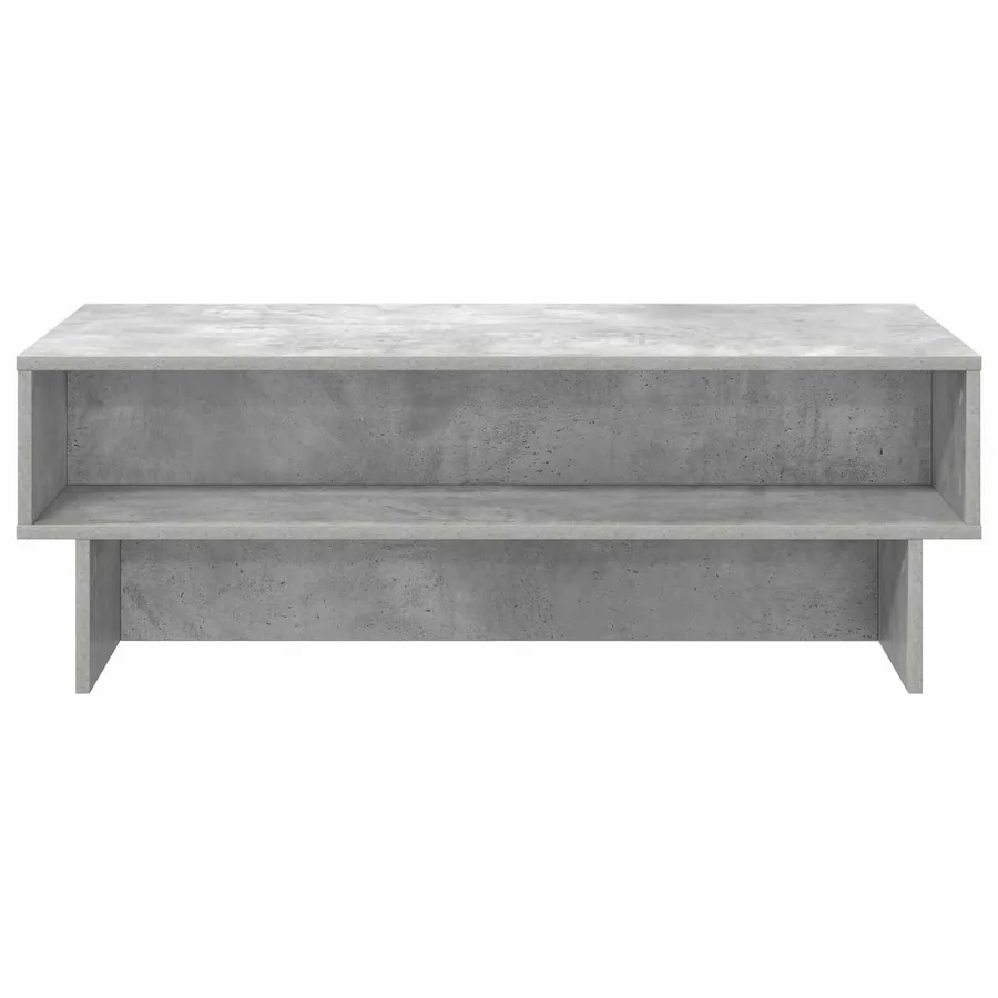 Table basse Gris béton 100 x 46 x 35 cm Bois d'ingénierie - 5