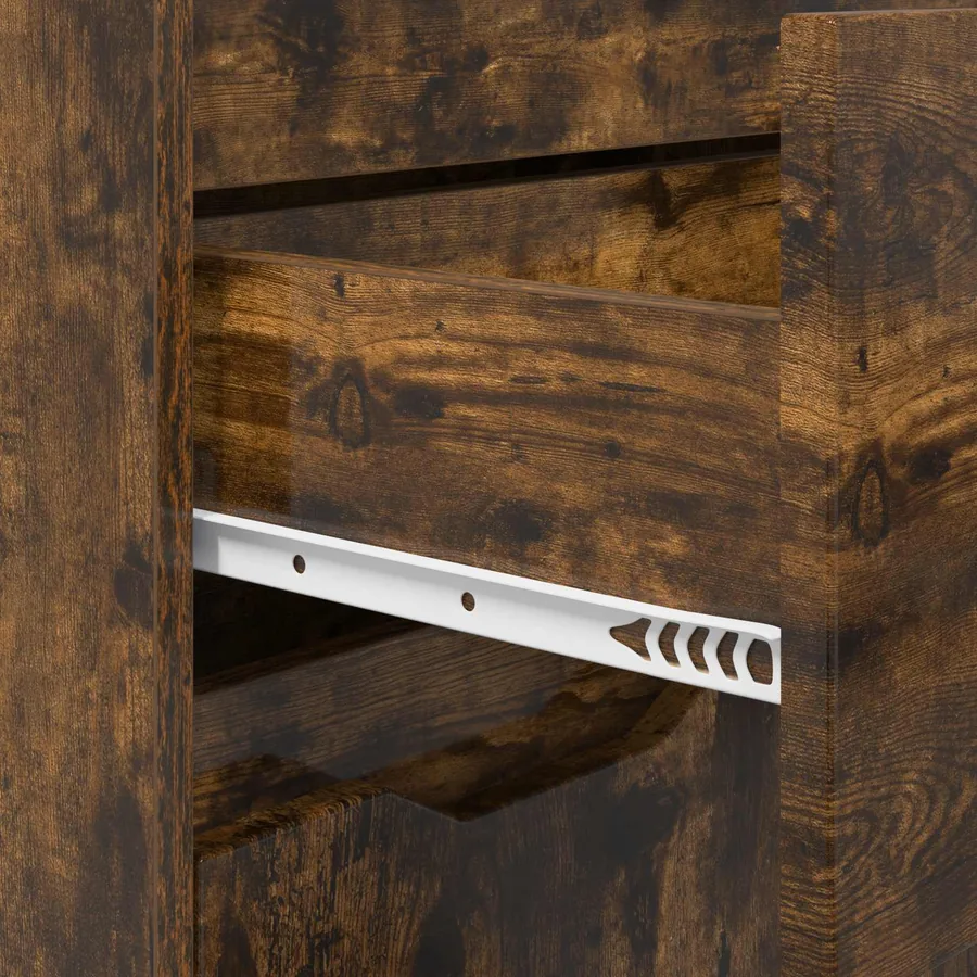 Cabinet de salle de bain Chêne fumé 72,5 x 36,5 x 100 cm - 10