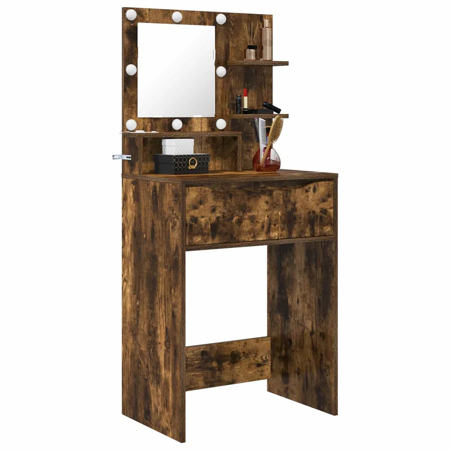 Tables de maquillage pour chambre Chêne fumé 80 x 39,6 x 135 cm - 3