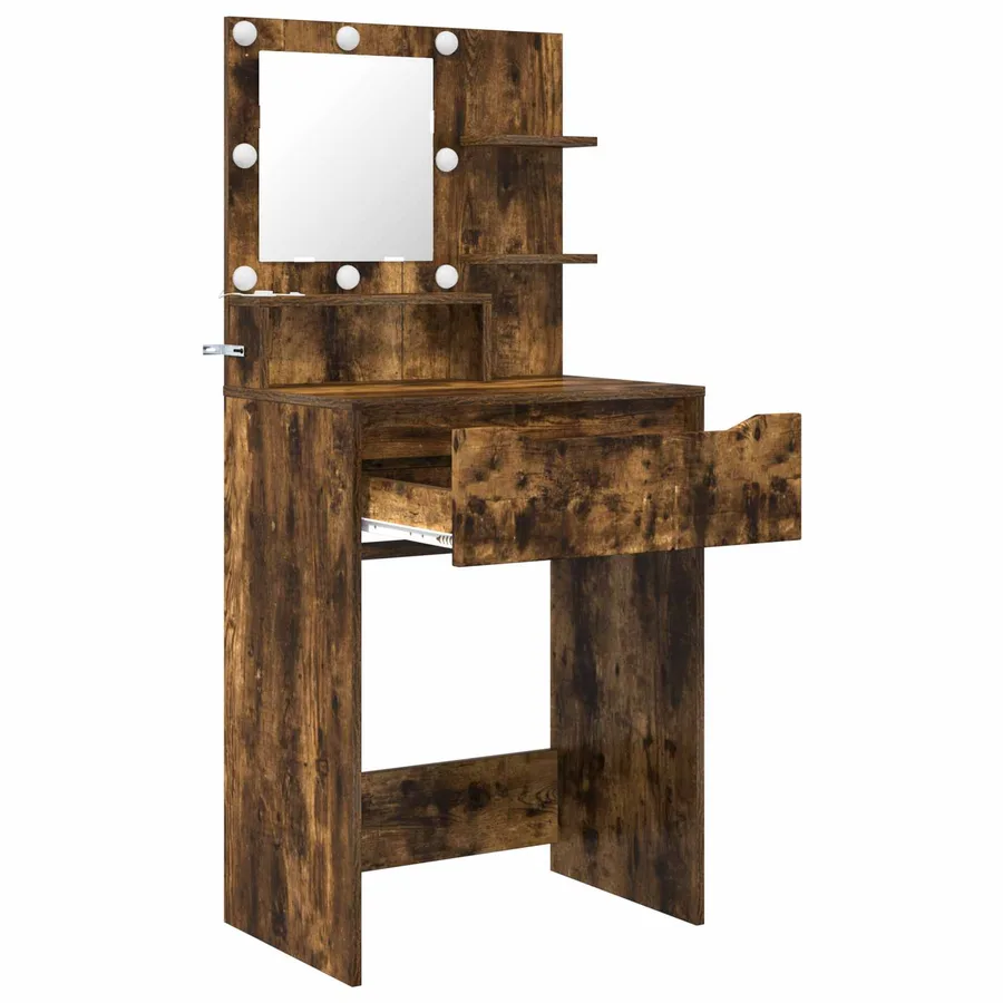 Tables de maquillage pour chambre Chêne fumé 80 x 39,6 x 135 cm - 5