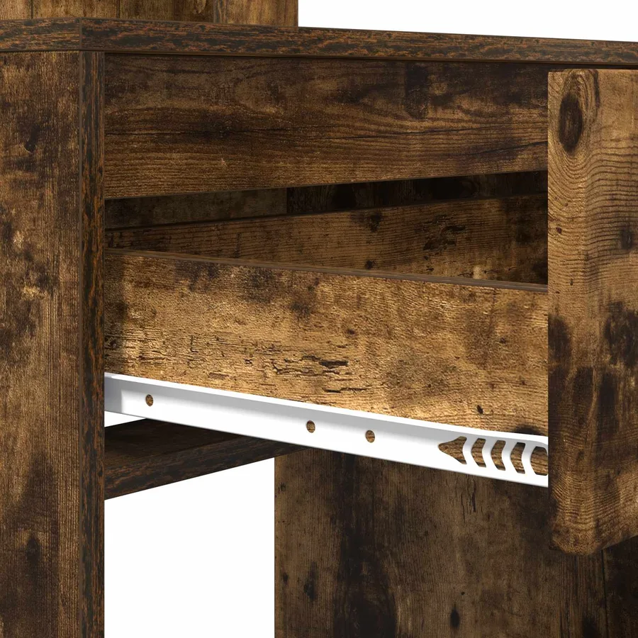 Tables de maquillage pour chambre Chêne fumé 80 x 39,6 x 135 cm - 9