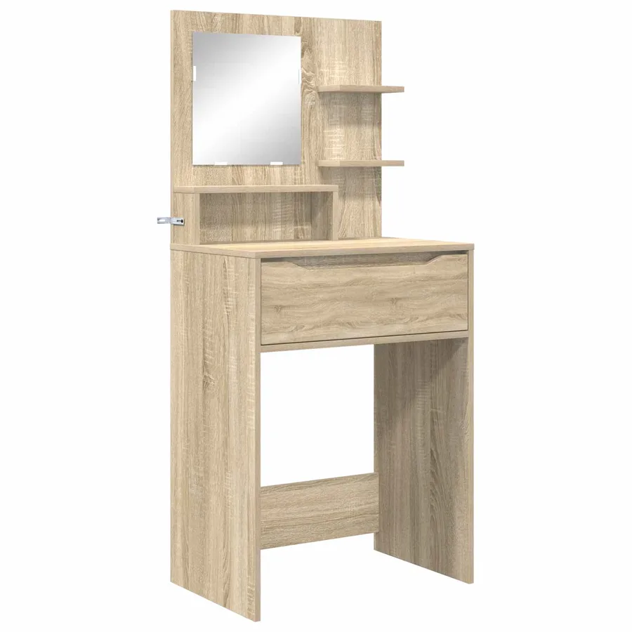Tables de maquillage pour chambre avec tiroir Chêne Sonoma - 2