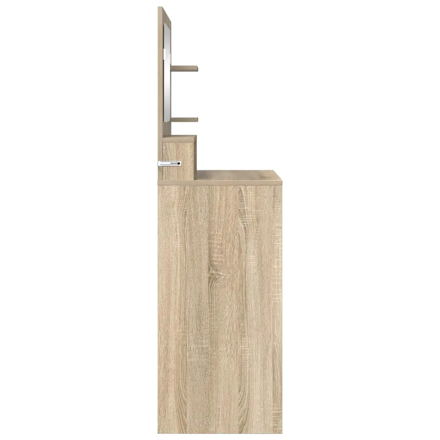 Tables de maquillage pour chambre avec tiroir Chêne Sonoma - 7