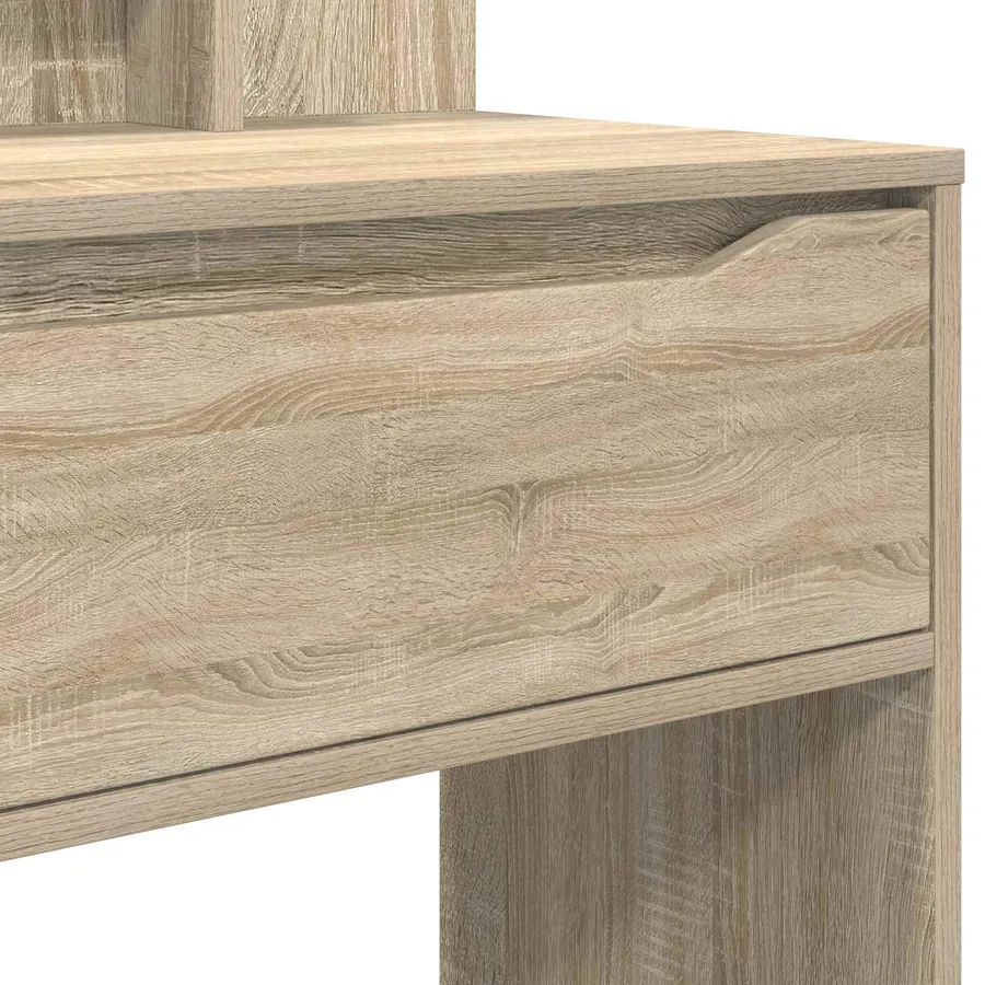 Tables de maquillage pour chambre avec tiroir Chêne Sonoma - 8