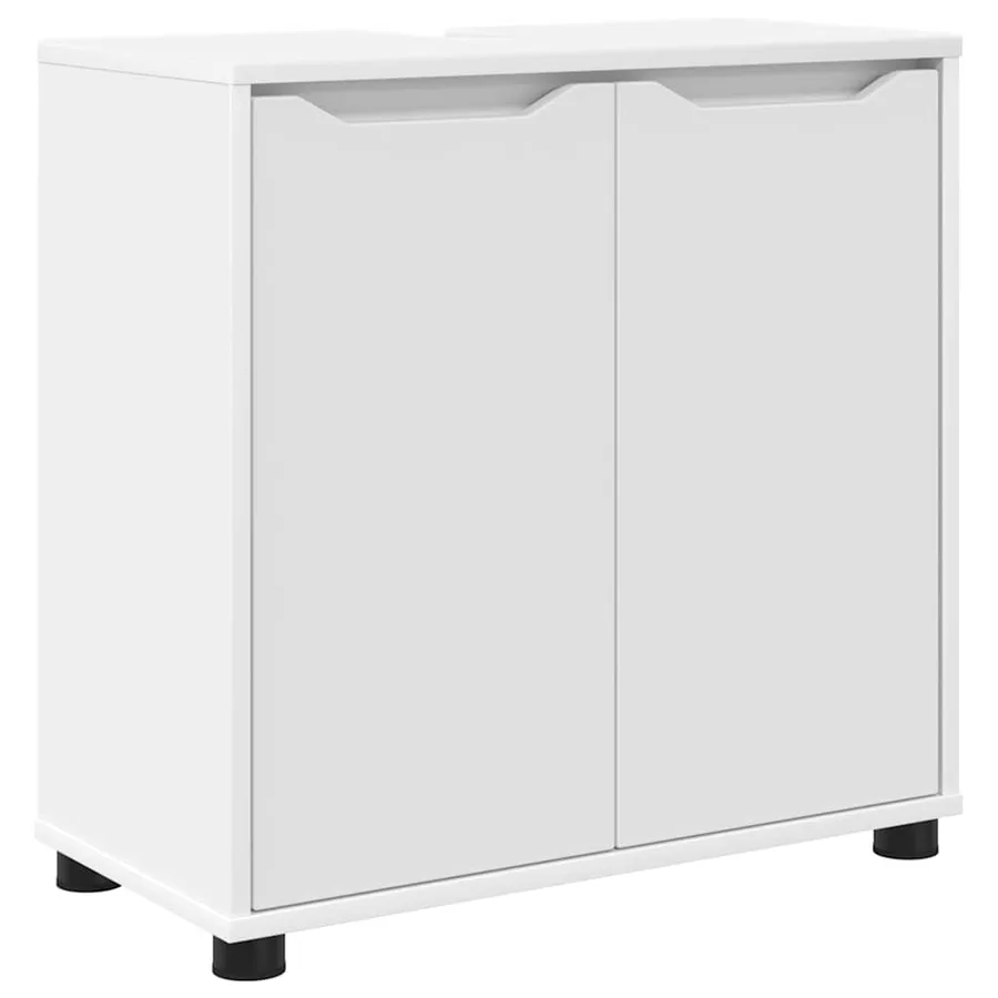 Armoire de lavabo de salle de bain Blanc 60 x 30 x 60 cm - 2