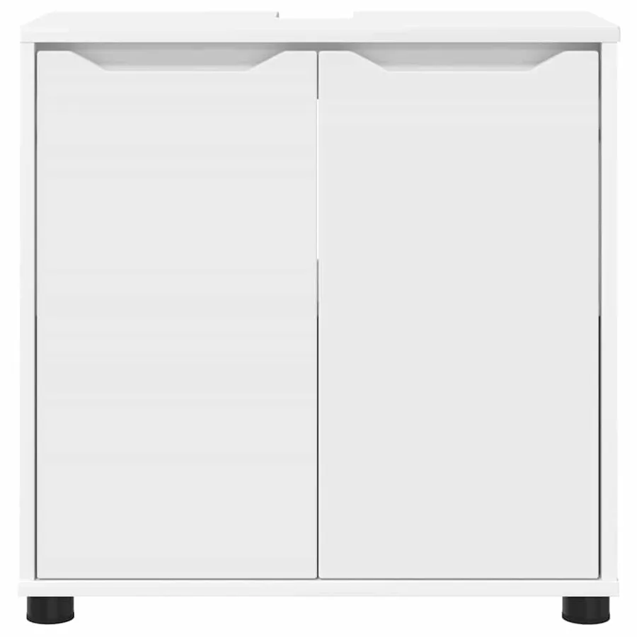 Armoire de lavabo de salle de bain Blanc 60 x 30 x 60 cm - 6