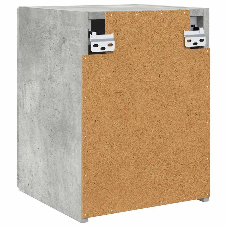 Meuble TV mural 2 pcs Béton 30 x 31 x 40 cm Bois d'ingénierie - 9