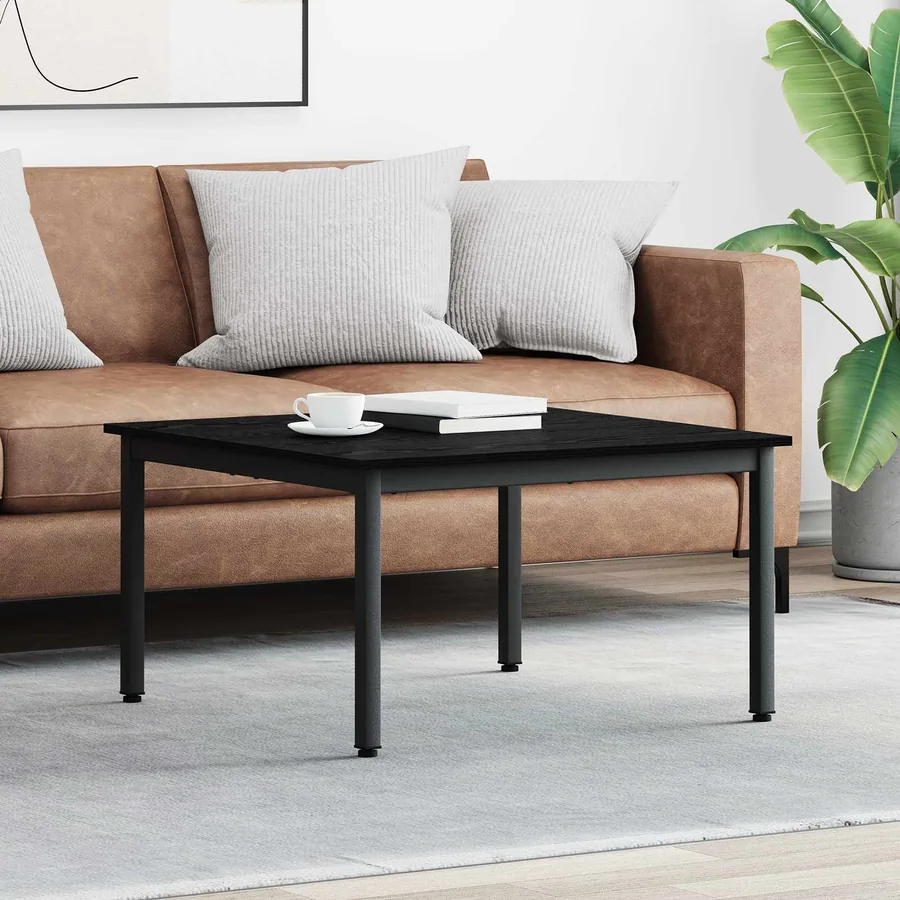 Table basse Chêne noir 80 x 80 x 45 cm Bois d'ingénierie