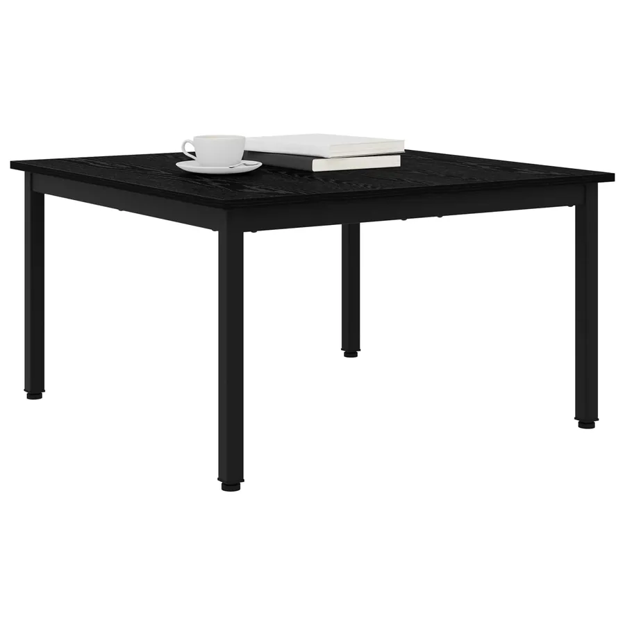 Table basse Chêne noir 80 x 80 x 45 cm Bois d'ingénierie - 3