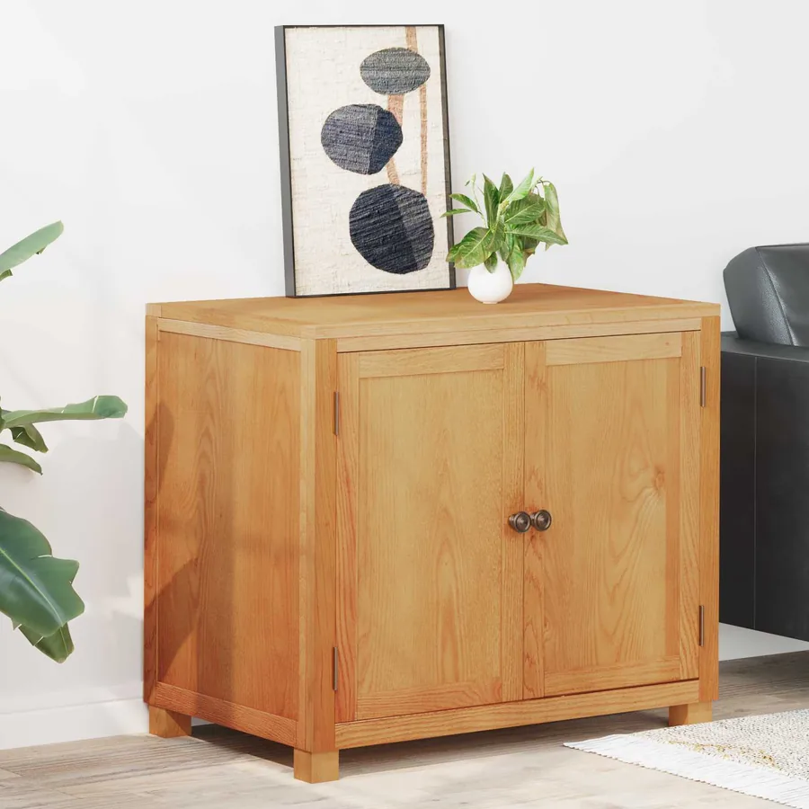 Armoire avec porte Marron 78 x 50 x 70 cm Bois de chêne massif