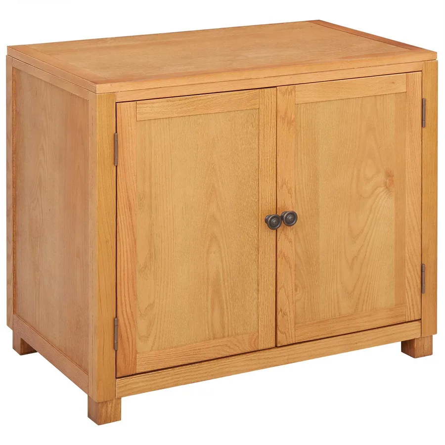 Armoire avec porte Marron 78 x 50 x 70 cm Bois de chêne massif - 2