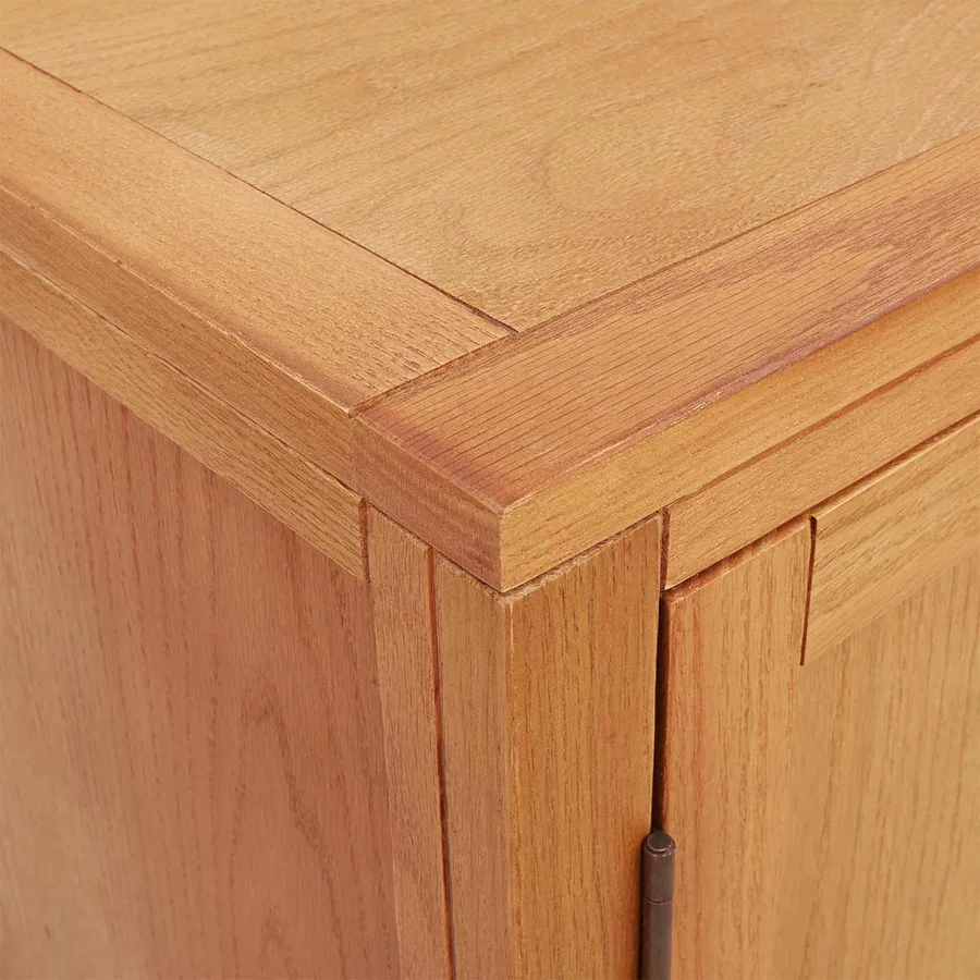 Armoire avec porte Marron 78 x 50 x 70 cm Bois de chêne massif - 7