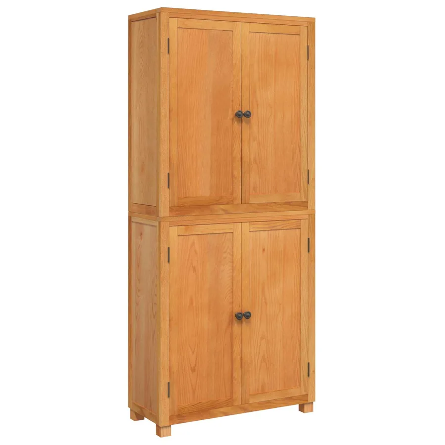 Ensemble de meubles de rangement 2 pc Naturel 80 x 35 x 185 cm - 2