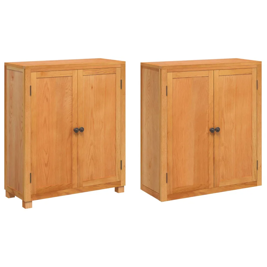 Ensemble de meubles de rangement 2 pc Naturel 80 x 35 x 185 cm - 5
