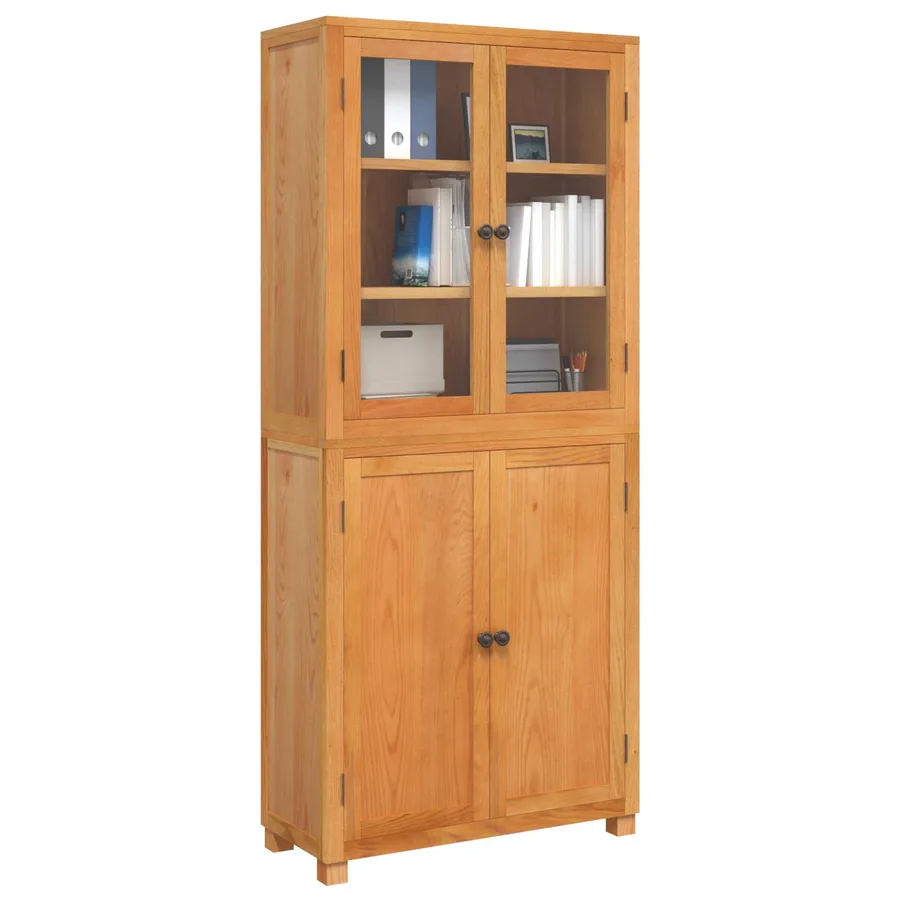 Ensemble de meubles de rangement avec étagère 2 pc Naturel - 3