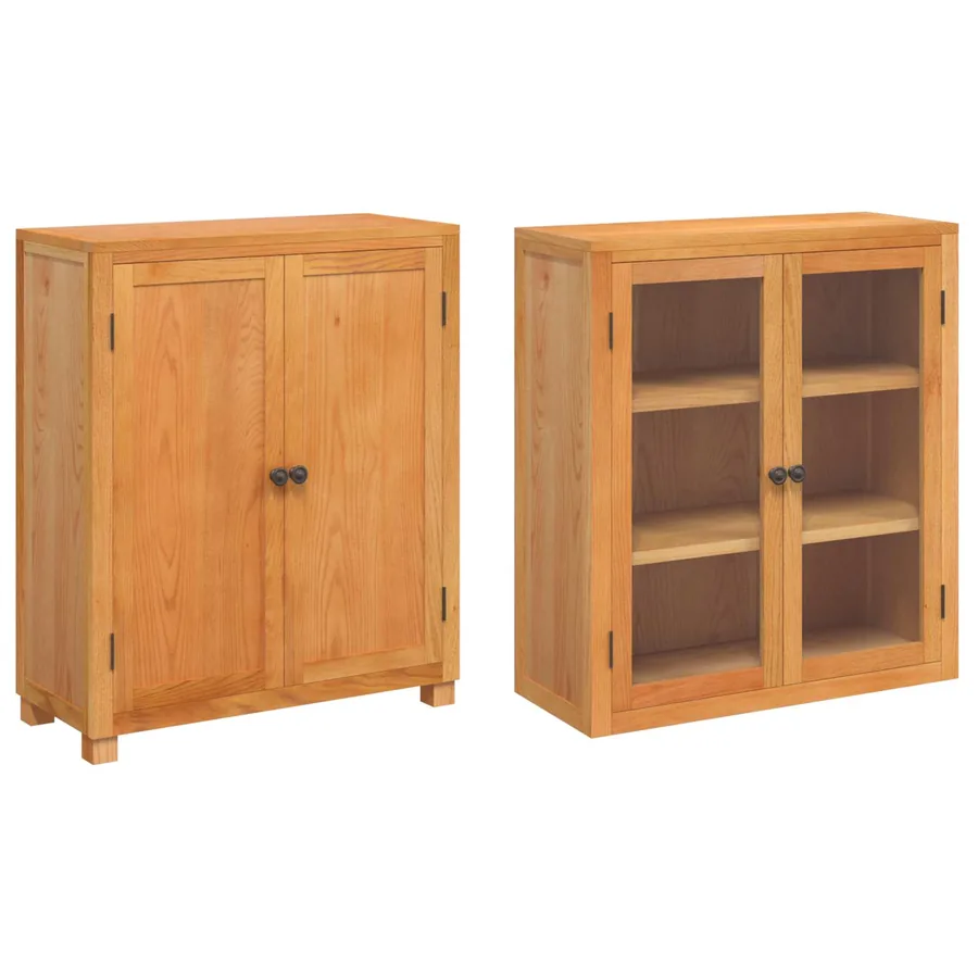 Ensemble de meubles de rangement avec étagère 2 pc Naturel - 5
