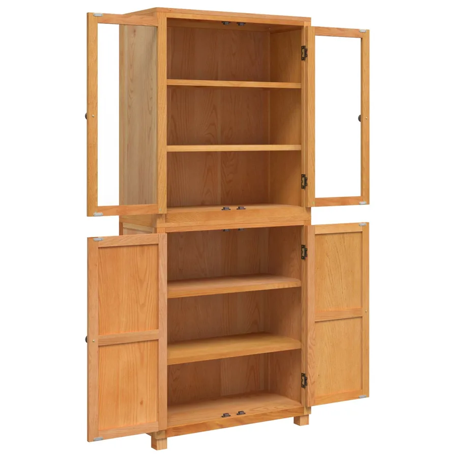 Ensemble de meubles de rangement avec étagère 2 pc Naturel - 6