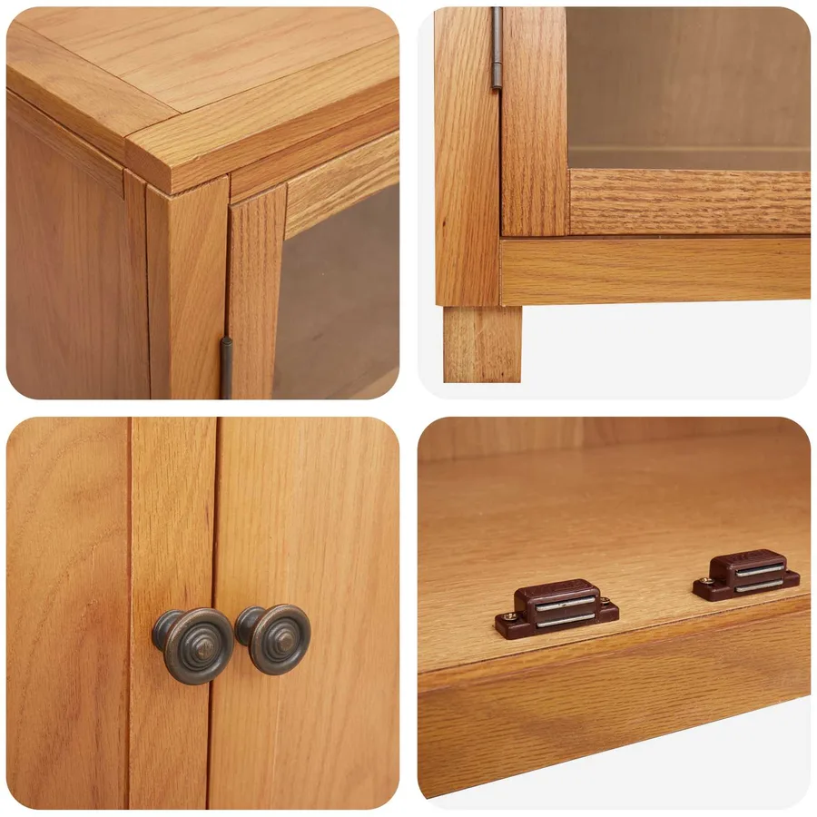 Ensemble de meubles de rangement avec étagère 2 pc Naturel - 8