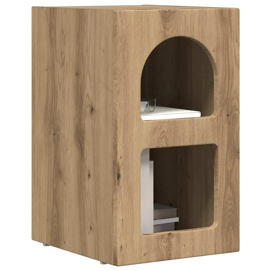 Table de chevet ELST 2 pc Chêne artisanal 29,5 x 33,5 x 50 cm - 3