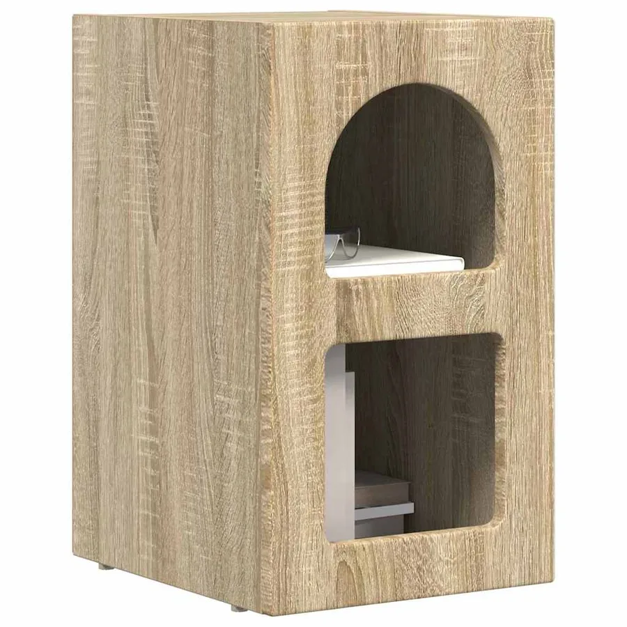 Table de chevet ELST 2 pc Chêne Sonoma 29,5 x 33,5 x 50 cm - 3