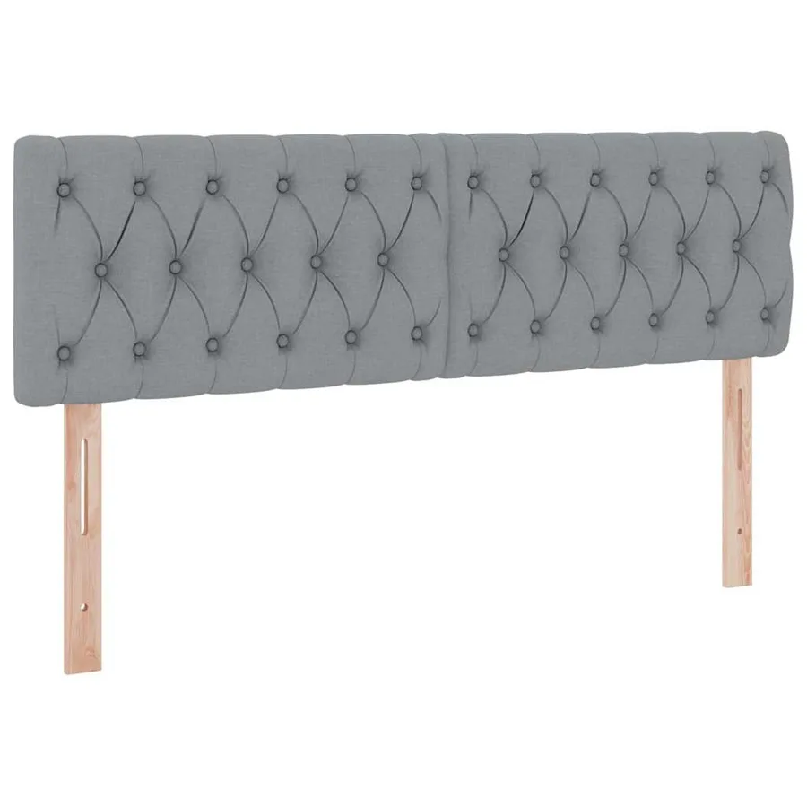 Lit avec rangement et matelas Gris clair 140 x 190 cm - 9