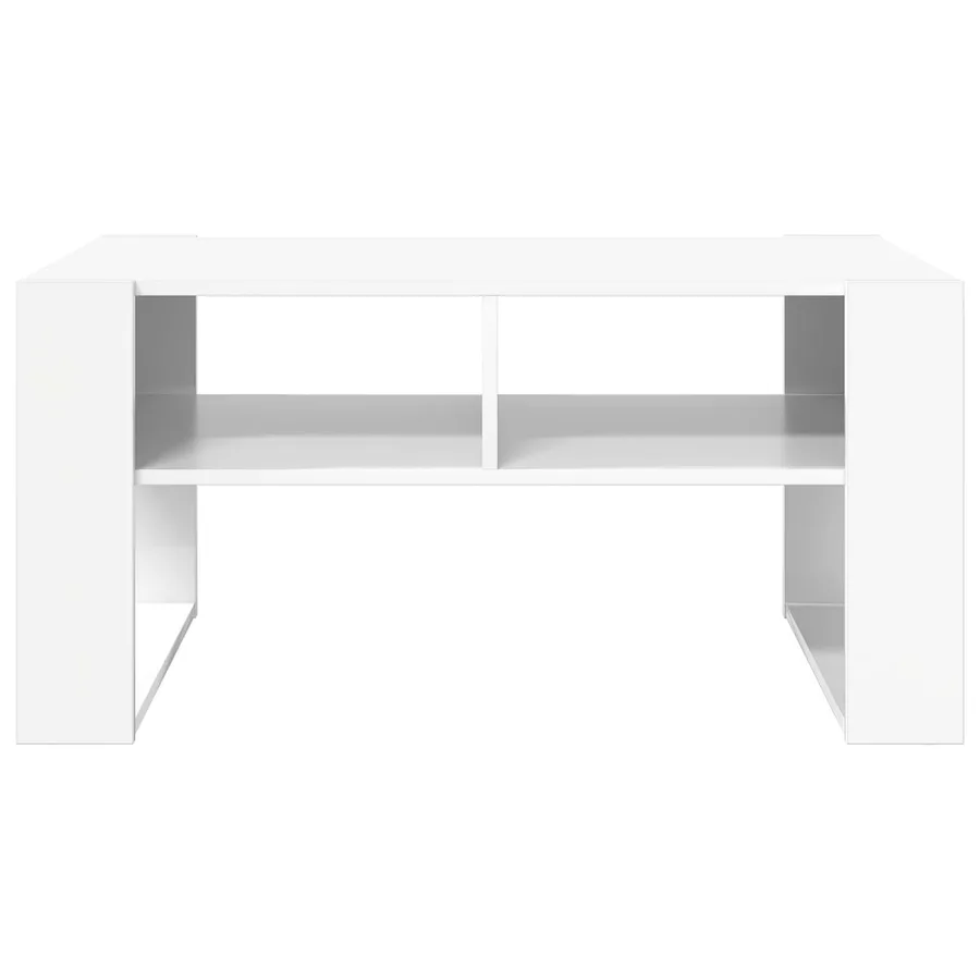 Table basse Blanc 92 x 53 x 45 cm Bois d'ingénierie - 5
