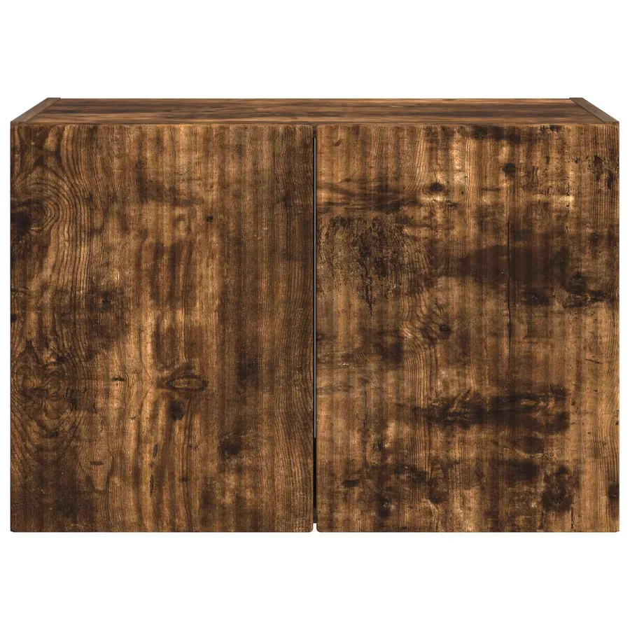 Meuble TV mural Chêne fumé 59,5 x 31 x 40 cm Bois d'ingénierie - 6