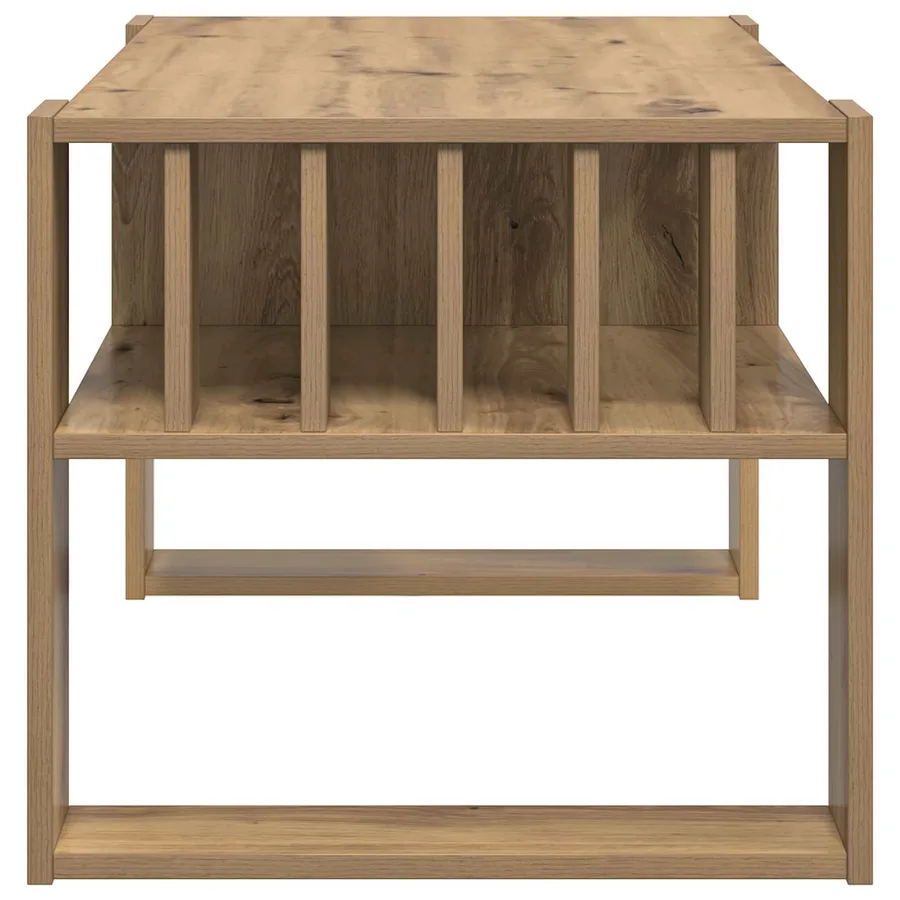 Table basse Chêne artisanal 92 x 49,5 x 45 cm Bois d'ingénierie - 6