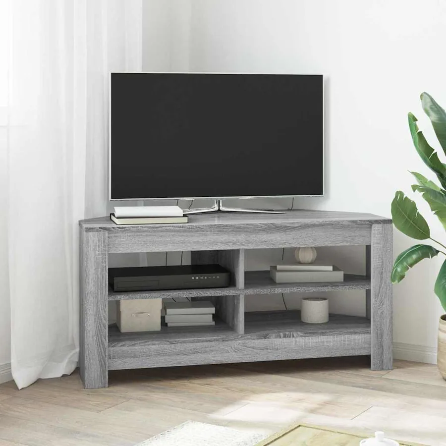 MeubleTVd'Angle Gris Sonoma 102 x 40,5 x 45 cm