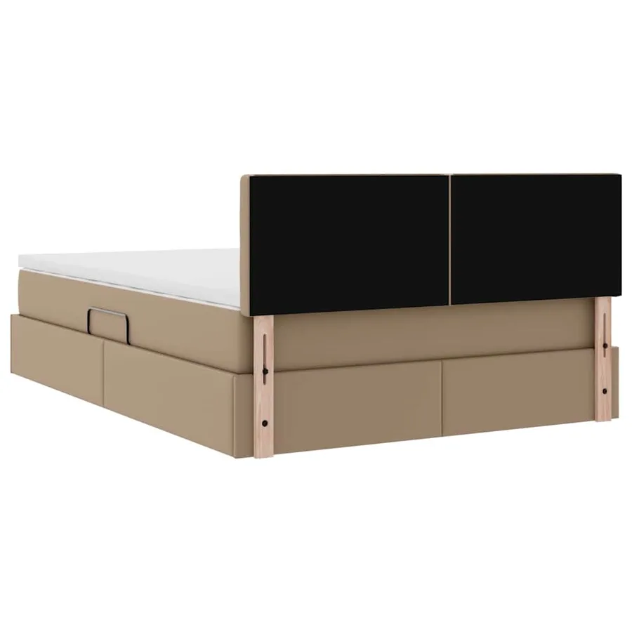 Lit avec rangement et matelas Cappuccino 140 x 190 cm - 11