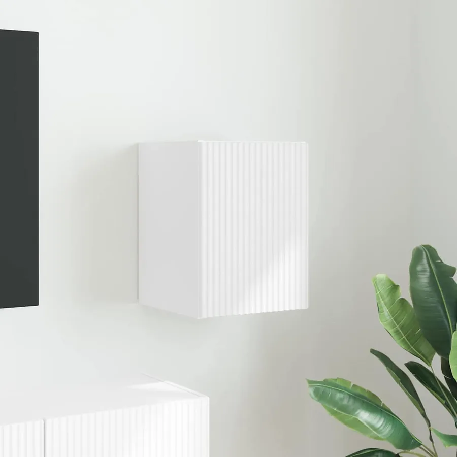 Meuble TV mural Blanc 30 x 31 x 40 cm Bois d'ingénierie