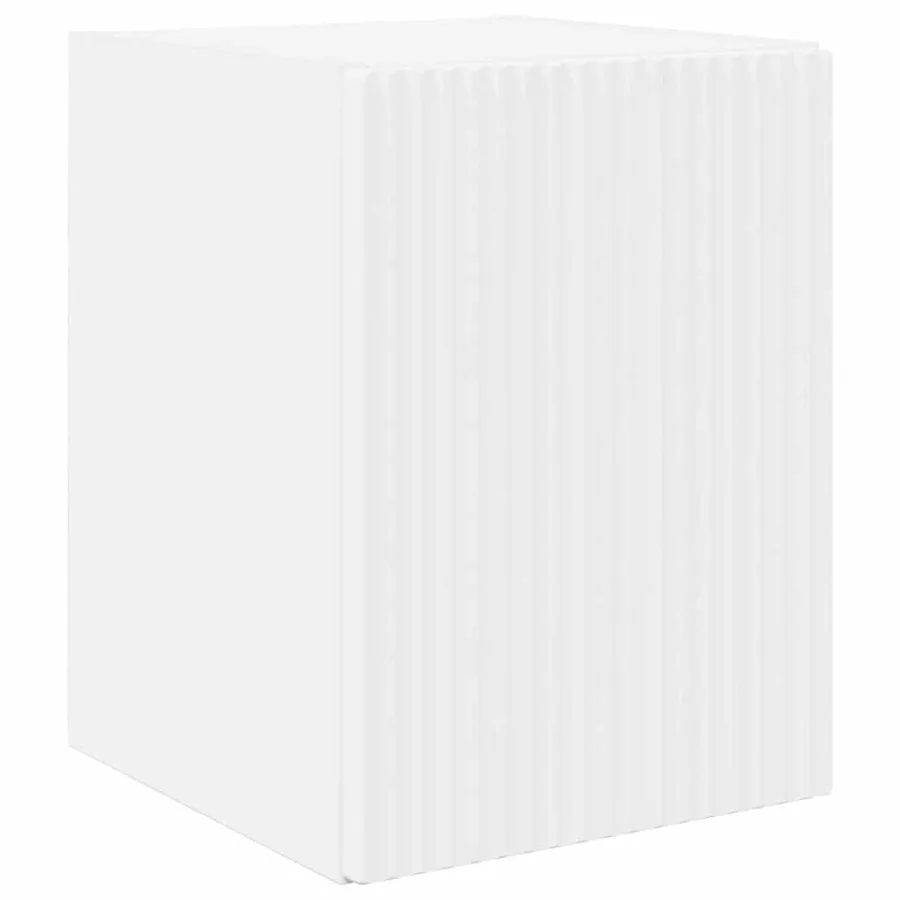 Meuble TV mural Blanc 30 x 31 x 40 cm Bois d'ingénierie - 2