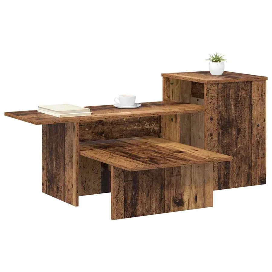 Table console Bois ancien 91,5 x 35 x 38,5 cm Bois d'ingénierie - 3