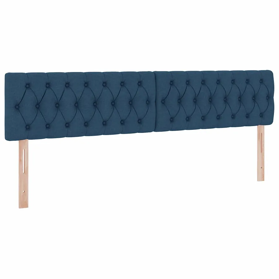 Lit de rangement LED avec matelas Bleu 200 x 200 cm Tissu - 8