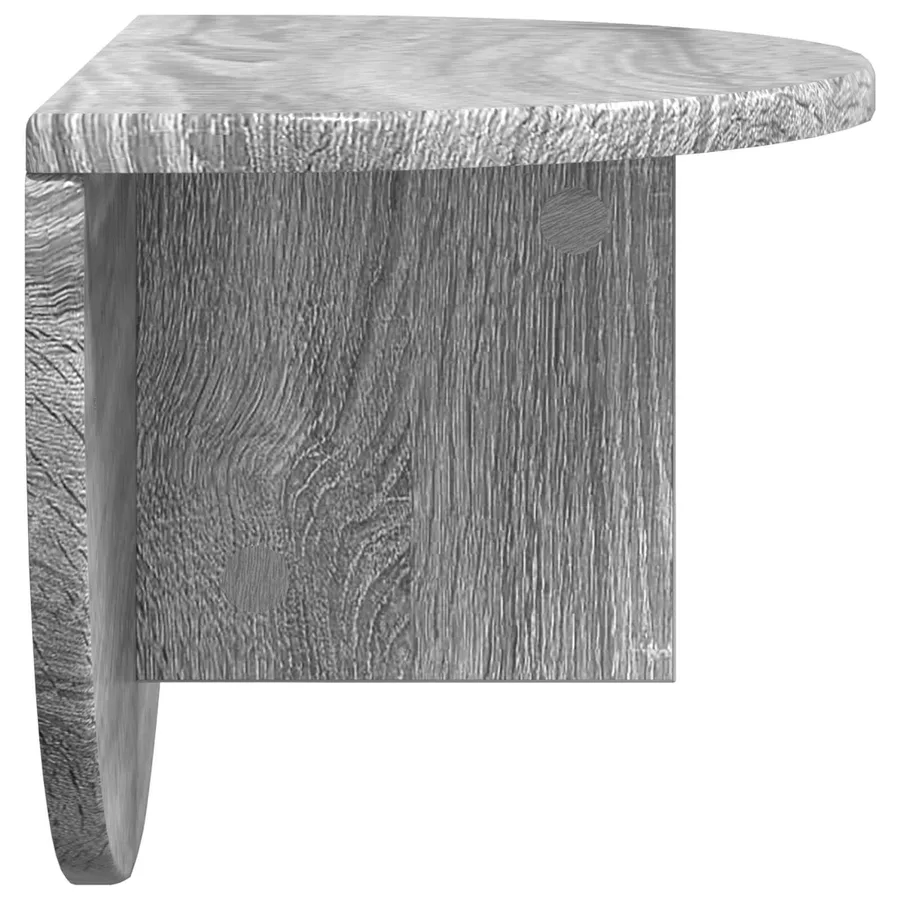 Étagère Murale Gris Sonoma 48 x 24 x 24 cm Bois d'ingénierie - 6