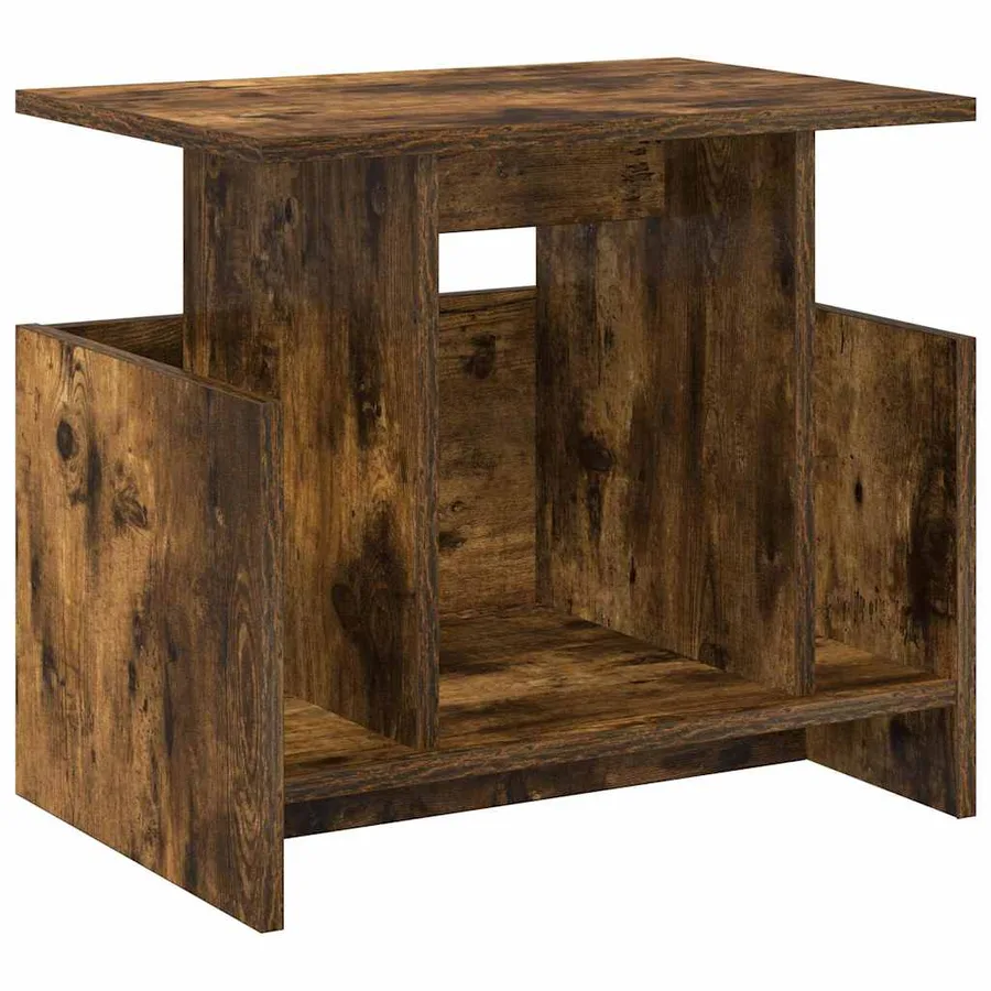 Meuble TV 2 pcs Chêne fumé 50 x 35 x 45 cm Bois d'ingénierie - 6