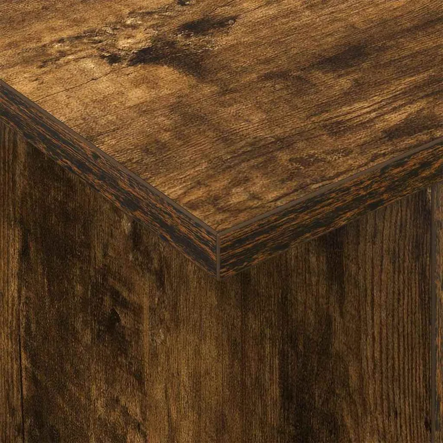Meuble TV 2 pcs Chêne fumé 50 x 35 x 45 cm Bois d'ingénierie - 8