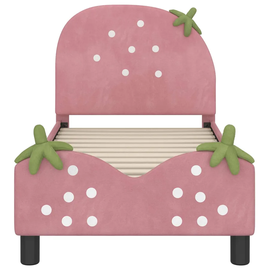 Cadre de lit pour tout-petit avec tête de lit Rose 70 x 140 cm - 5