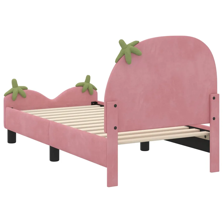 Cadre de lit pour tout-petit avec tête de lit Rose 70 x 140 cm - 7