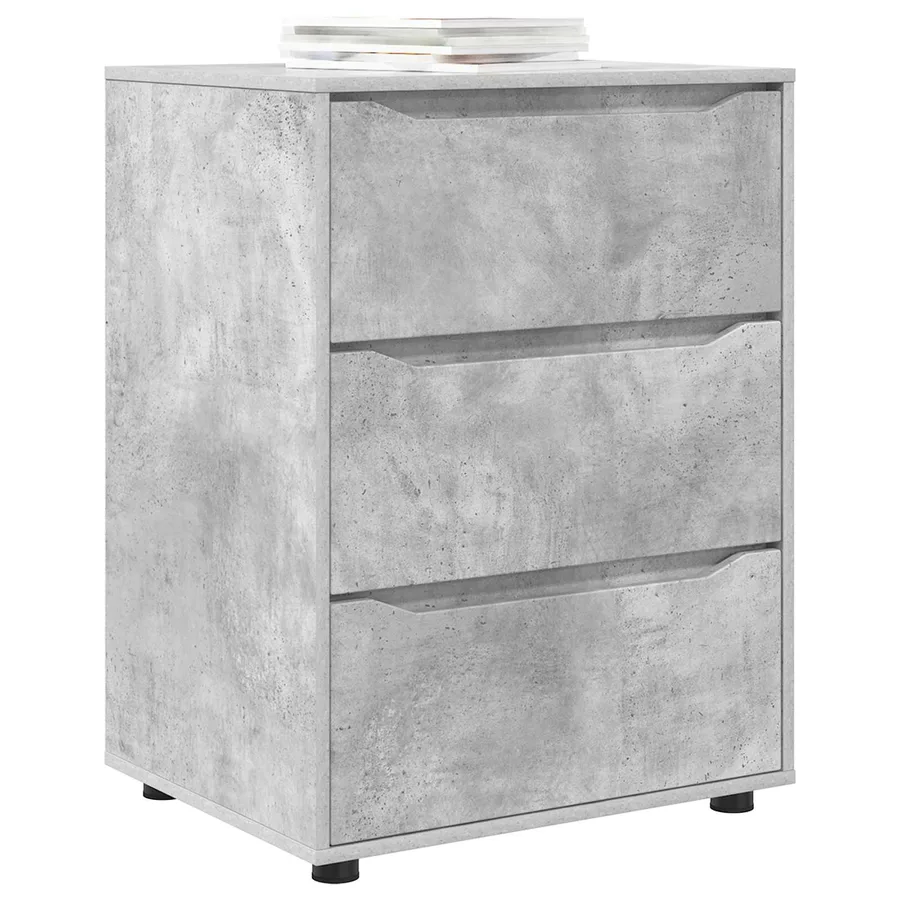 Armoire de rangement Gris béton 60 x 48 x 81 cm - 3