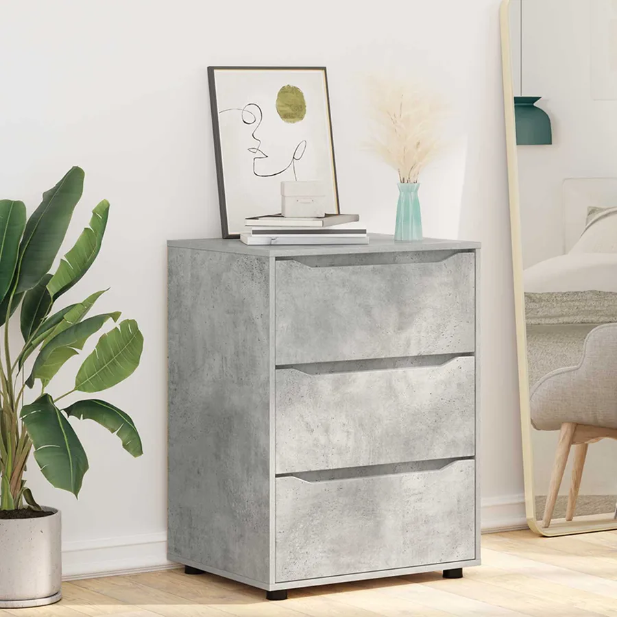 Armoire de rangement Gris béton 60 x 48 x 81 cm - 6