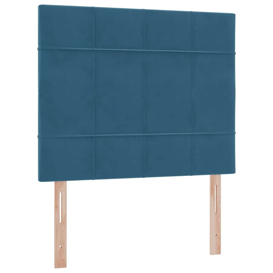 Lit de rangement LED avec matelas Bleu foncé 120 x 200 cm - 8