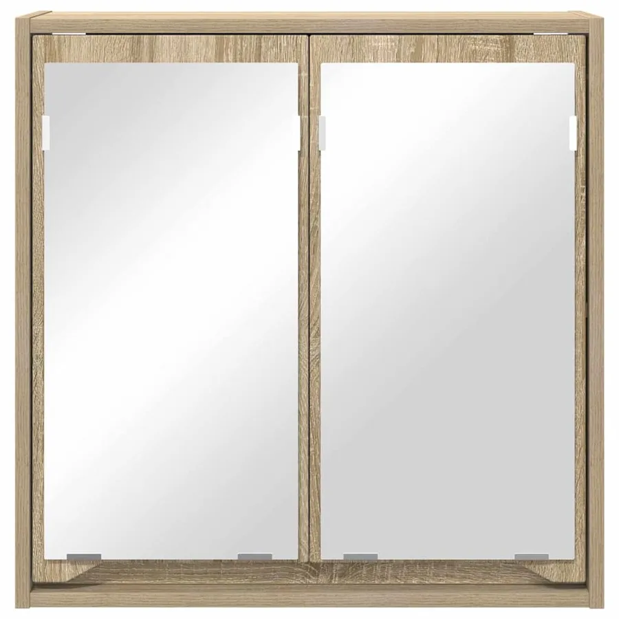 Armoire Miroir de Salle de Bain Chêne Sonoma 60 x 20 x 60 cm - 6