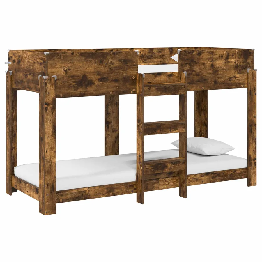 Lit Superposé pour Enfants Chêne fumé 75 x 190 cm - 2