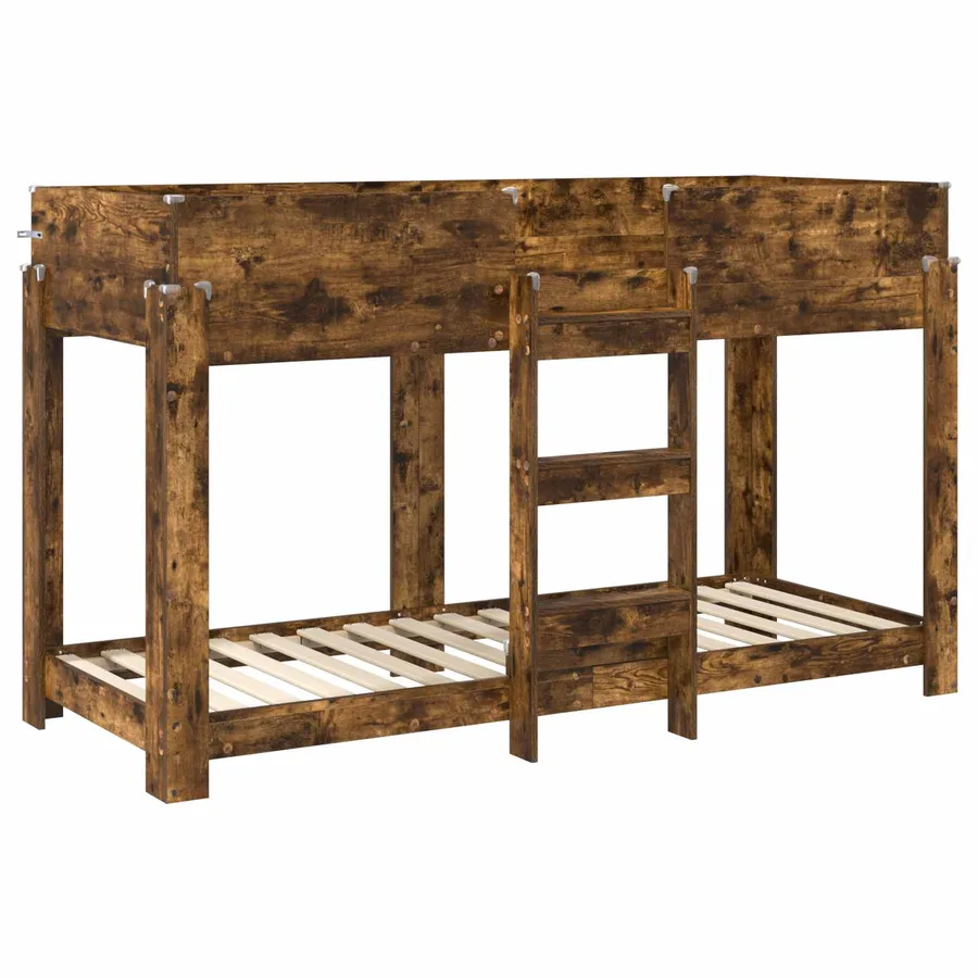 Lit Superposé pour Enfants Chêne fumé 75 x 190 cm - 4