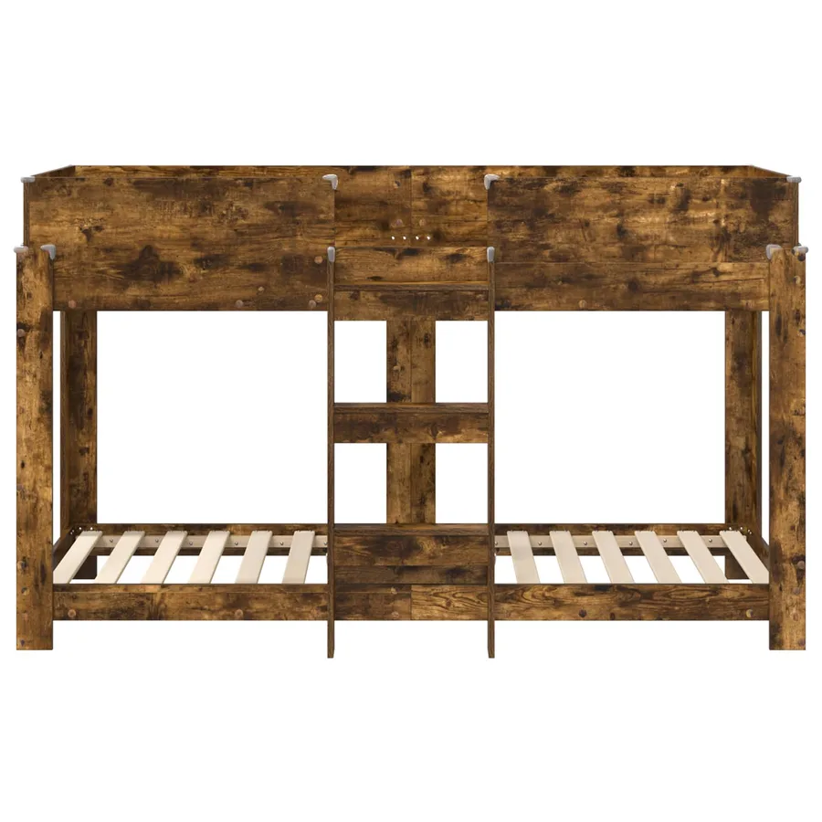 Lit Superposé pour Enfants Chêne fumé 75 x 190 cm - 5
