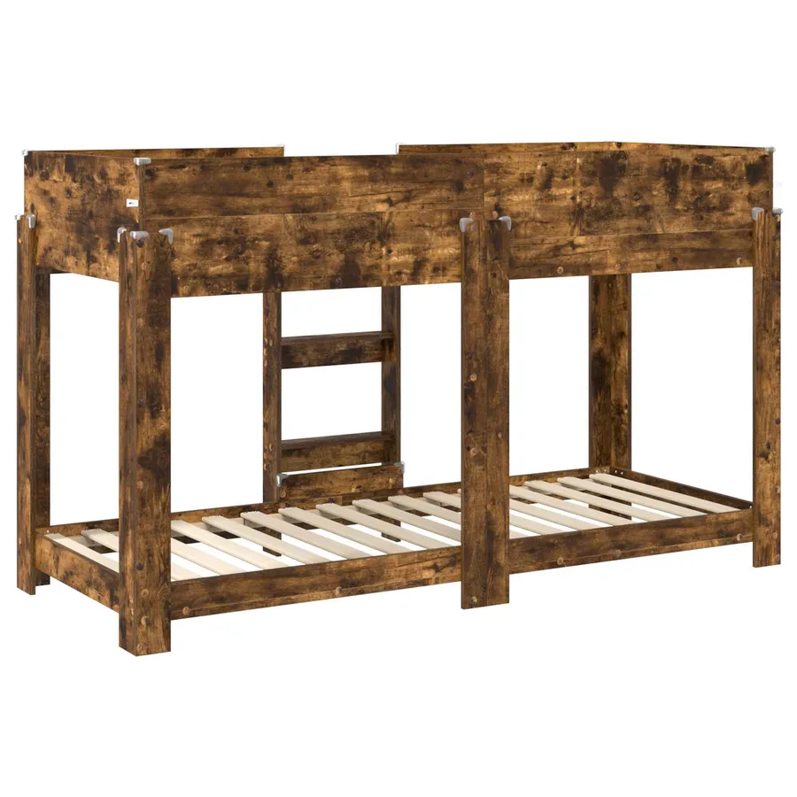 Lit Superposé pour Enfants Chêne fumé 75 x 190 cm - 7
