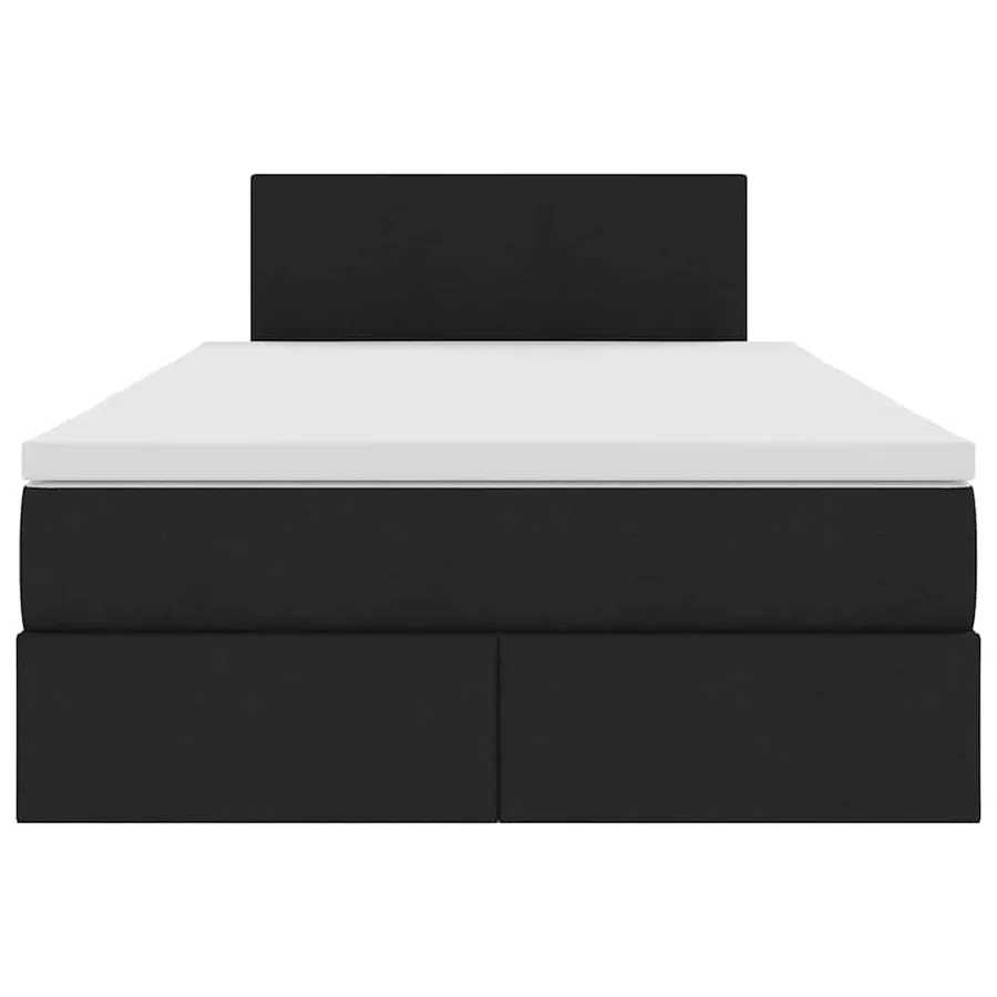 Lit avec rangement et matelas avec matelas Noir 120 x 190 cm - 7