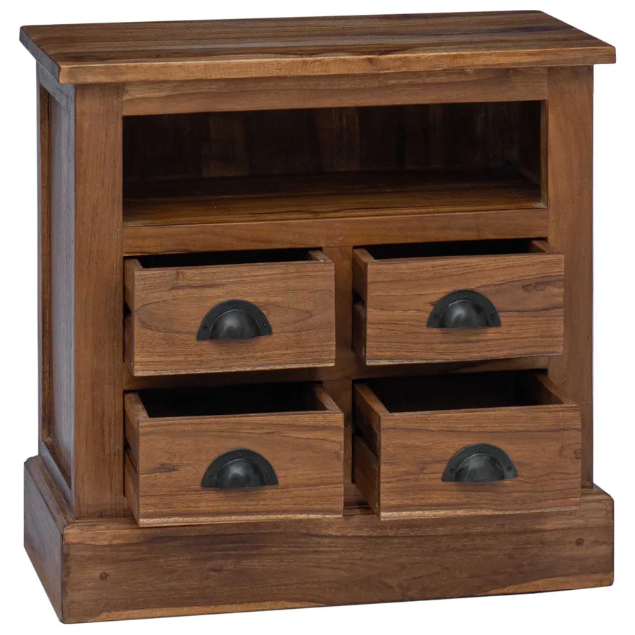 Armoire de rangement avec tiroir Naturel 60 x 30 x 60 cm - 5