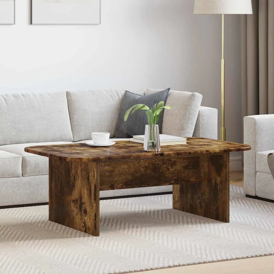 Table basse Chêne fumé 93 x 53 x 33 cm Bois d'ingénierie